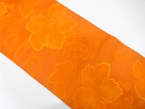 アンティーク　葡萄唐草模様織り出し袋帯（材料）